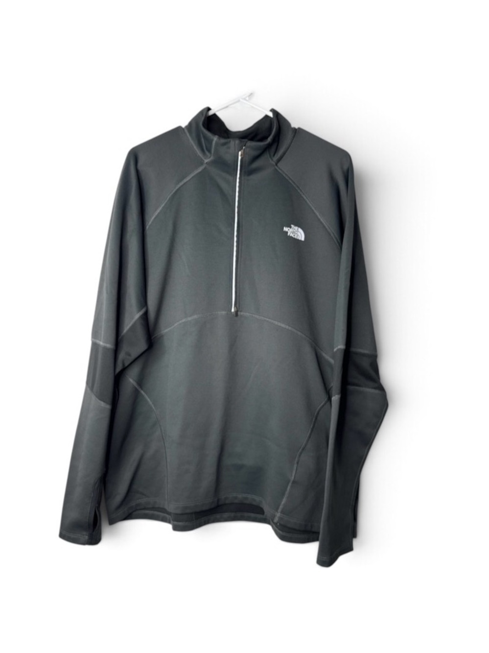 The North Face 1/2 Zip Long Sleeve Fleece Performance Pullover Thumb Loops Men's